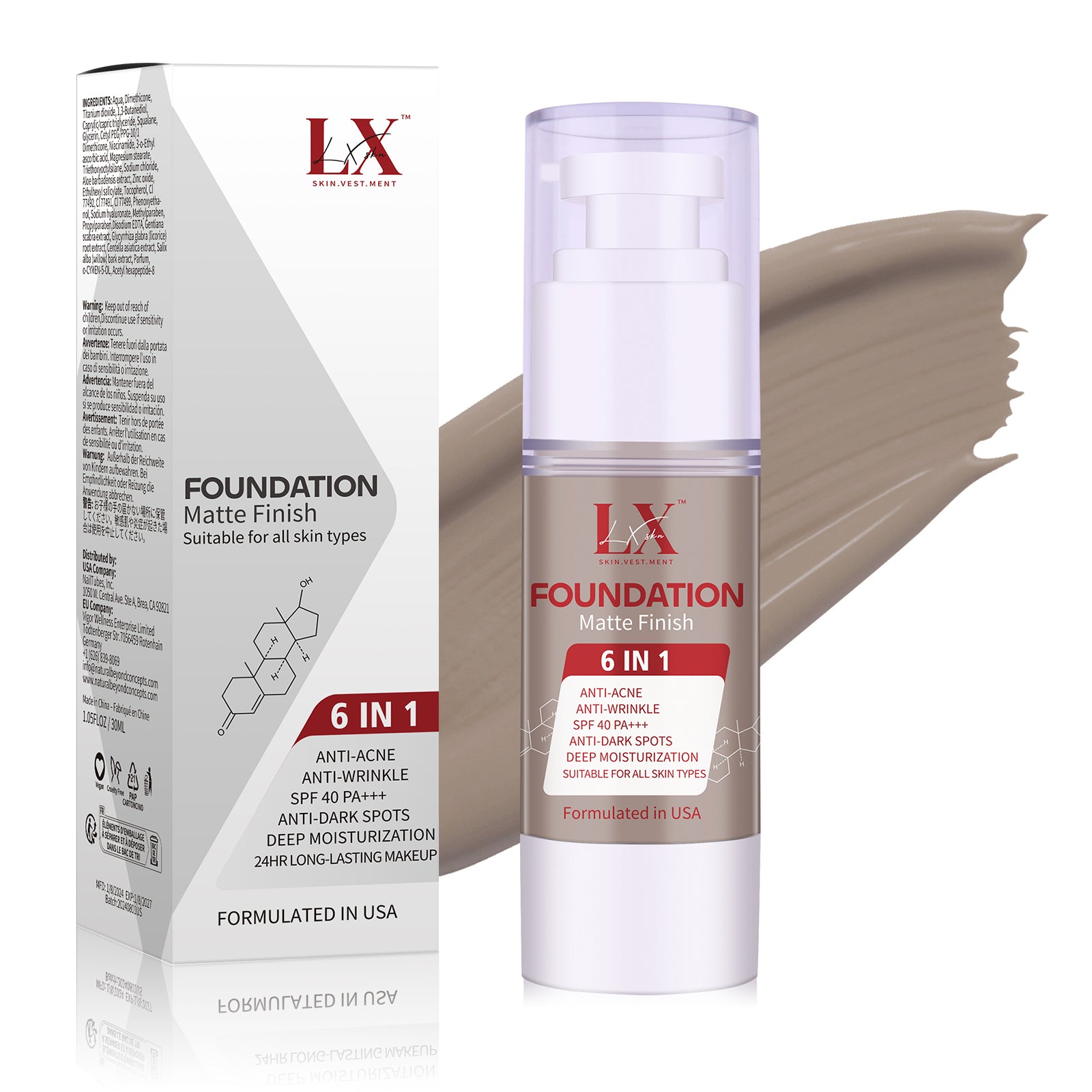 6 in 1 Foundation #408