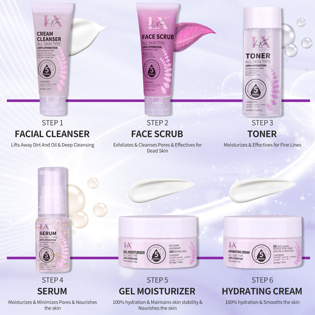 6 Step Skincare Set