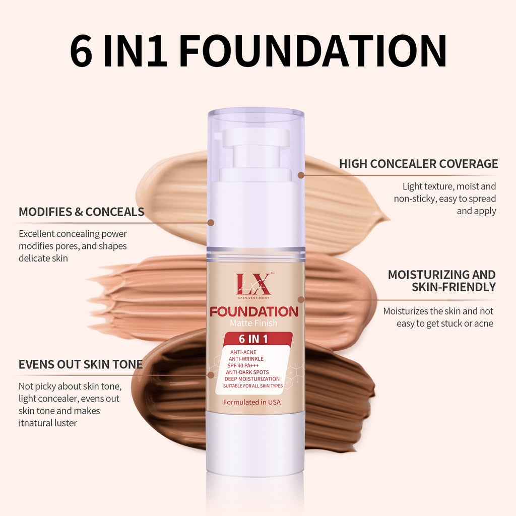 6 in 1 Foundation #106